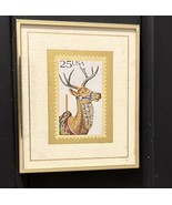 1988 Carousel Deer LE  Edition Stamp 131 of 5,000 Hanford Heirlooms Gold Frame
