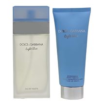 Dolce and Gabbana Light Blue Women 3.4oz EDT Spray, 3.3oz Body Cream 2 P... - $108.65