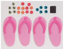 Let's Hula Foam Flip Flop Activity Kit - Birthday Party Supplies - $1.22