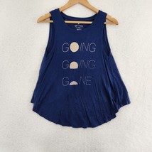 Tank Top Open Back Going Going Gone Moon Tank Top Women Navy XS - £11.80 GBP