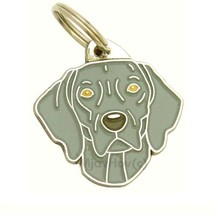 Dog name ID Tag,  Weimaraner, Personalized, Engraved, Handmade, Charm - £16.16 GBP+