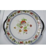 Porzellanfabrik Moschendorf Germany, lusterware tray floral lusterware - $60.93 CAD