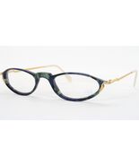 Vintage MEITZNER DALOA 1137 Green /Blue /Gold UNIQUE EYEGLASSES FRAME 48... - $77.38