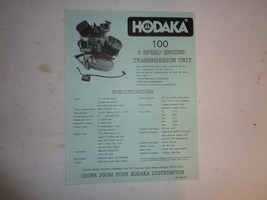 Hodaka 100cc 5 Speed Engine-Transmission Original Brochure - $9.90