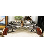 Rustic Western Outlaw Dual Revolver Pistol Guns Tea Light Votives Candle... - $35.30 CAD