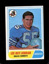 1968 Topps #207 Lee Roy Jordan Exmt Cowboys *X79910 - £10.38 GBP