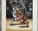 Scooby &amp; Shaggy TTU Texas Tech Basketball Fine Art Lithograph Print 16x20” - $58.04