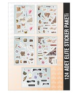 Pack of 124 Elite Stickers - Suitable for Agenda - Planner - Bullet Journal - $12.93