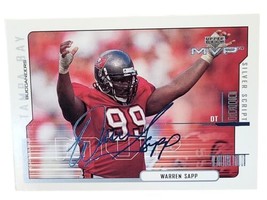Warren Sapp 2000 Upper Deck MVP Silver Script Card #168 Tampa Bay Buccan... - £4.35 GBP