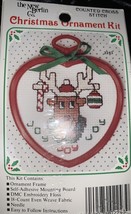 Berlin Reindeer Joy Joy Joy Ornament Counted Cross Stitch Kit - Heart Frame - $10.77