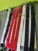 Lot Of 8 Baseball Softball Belts Nike Adam&#39;s Champro Red White Blue - $34.30
