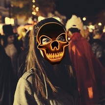 Skull LED Glowing Halloween Mask - £18.18 GBP+