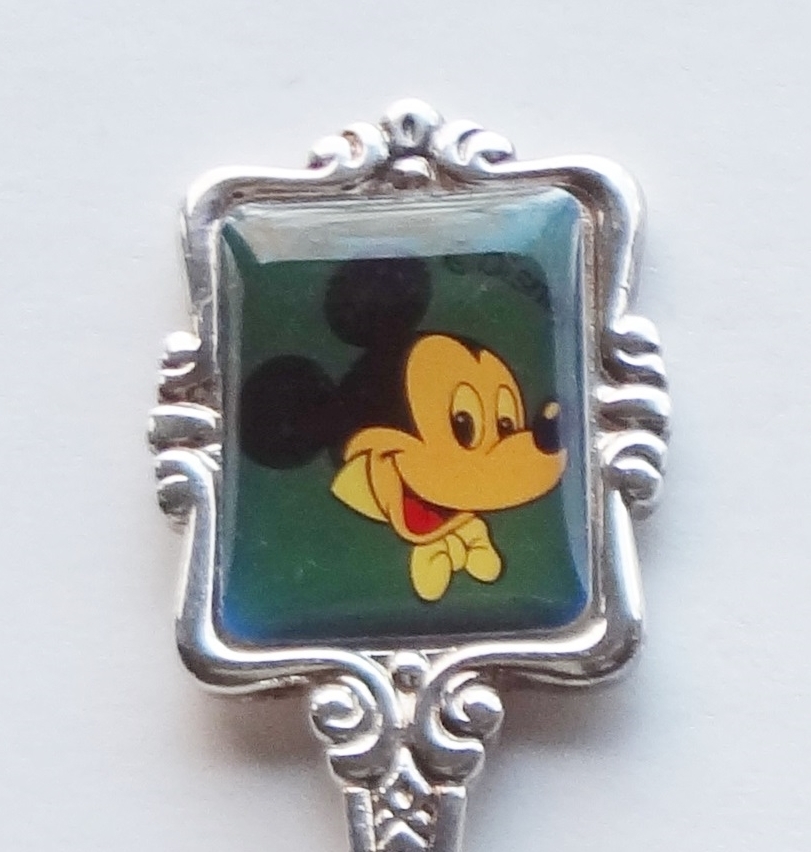 Collector Souvenir Spoon Mickey Mouse Disney Emblem  - $9.99
