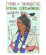1968 Poster Spring Ceremonial Tribe of Tahquitz 22x14 Indian Dances Long... - $27.50