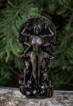 Embrace Ancient Wisdom Handcrafted Wooden Statue Greek Goddess Hecate New Gift - £79.05 GBP
