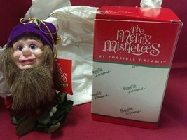 Merry Mistletoes Possible Dreams Elf Gnome Christmas Ornament Nos - £7.96 GBP