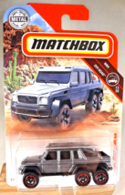 2018 Matchbox 105/100 MBX Off-Road 13/20 MERCEDES-BENZ G63 AMG 6x6 Silver w/6 Sp - £7.83 GBP