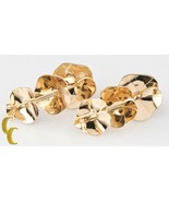 Robyn Nichols 14k Yellow Gold Lily Pad Stud Earrings Unique Gift - $926.57