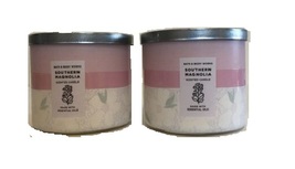 Bath &amp; Body Works Southern Magnolia 3 Wick Candle - Set of 2 - £36.48 GBP