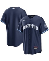 Nike Chicago Cubs Full Button Jersey Mens S City Connect Wrigleyville Navy Blue - £84.26 GBP