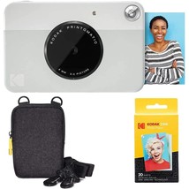 Kodak Printomatic Instant Camera (Grey) Basic Bundle + Zink Paper (20 Sheets) +  - £108.38 GBP