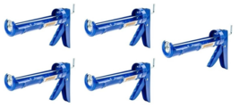 Newborn Brothers DC012 1/10 Gallon Smooth Rod Caulk Gun, Blue (5-PACK) - $482.63 MXN