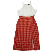 Kimcine Dress Womens S Multicolor Sleeveless Halter Neck Slit Pencil Cut - $25.62