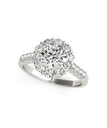 14K white gold 2.00 carats diamond engagement ring/cathedral shank weddi... - £14,808.91 GBP