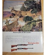 Vintage Ad Remington DuPont Automatic Rifle &#39;Fastest Guns In The Woods&#39; ... - £6.74 GBP