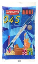 1 X Set of 10 Reynolds 045 fine carbure Non smudge ball Point pens RED - $7.12