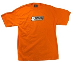 Bear Surfboards T-Shirt Men Size XL North Shore  90&#39;s Surf Wave Graphic Orange - £22.56 GBP