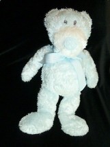 2004 Baby Animal Adventure Stuffed Plush Blue Teddy Bear White Stripe Ri... - £47.06 GBP