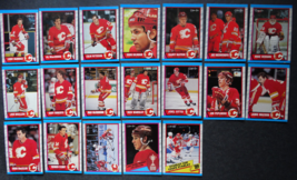 1989-90 O-Pee-Chee OPC  Calgary Flames Team Set of 19 Hockey Cards - £3.93 GBP
