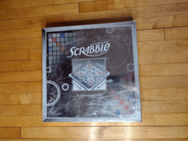 Scrabble Platinum Edition Board Game Hasbro 100% Complete - $79.99