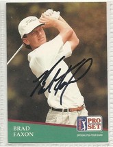 Brad Faxon Signed autographed Golf Card 1991 Pro Set PGA - £19.21 GBP
