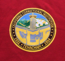 CCI CDCR Tehachapi California Prison Employee Collar Tee Shirt Mens Medi... - $77.35