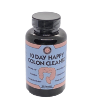 10 Day Happy Colon Cleanse - 60 Capsules - Gut Reset &amp; Digestive Support - $22.33 CAD