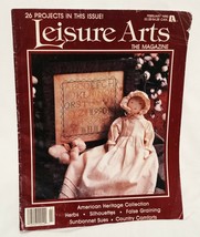Leisure Arts Magazine Patterns Feb 1990 American Heritage Cross Stitch Crafts - $15.52