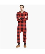 J. Crew Knit Goods Union Suit Red Buffalo Plaid One Piece Pajamas | Medium - $54.45