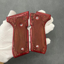 Beretta Grip 92/96 Series Full Size 92FS/92F Wood Grips W/Screws &amp; Wrench - $39.59