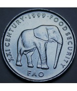 Somalia 5 Schilling, 1999 f. A.O.Edelstein UNC ~ Elefant - $3.28