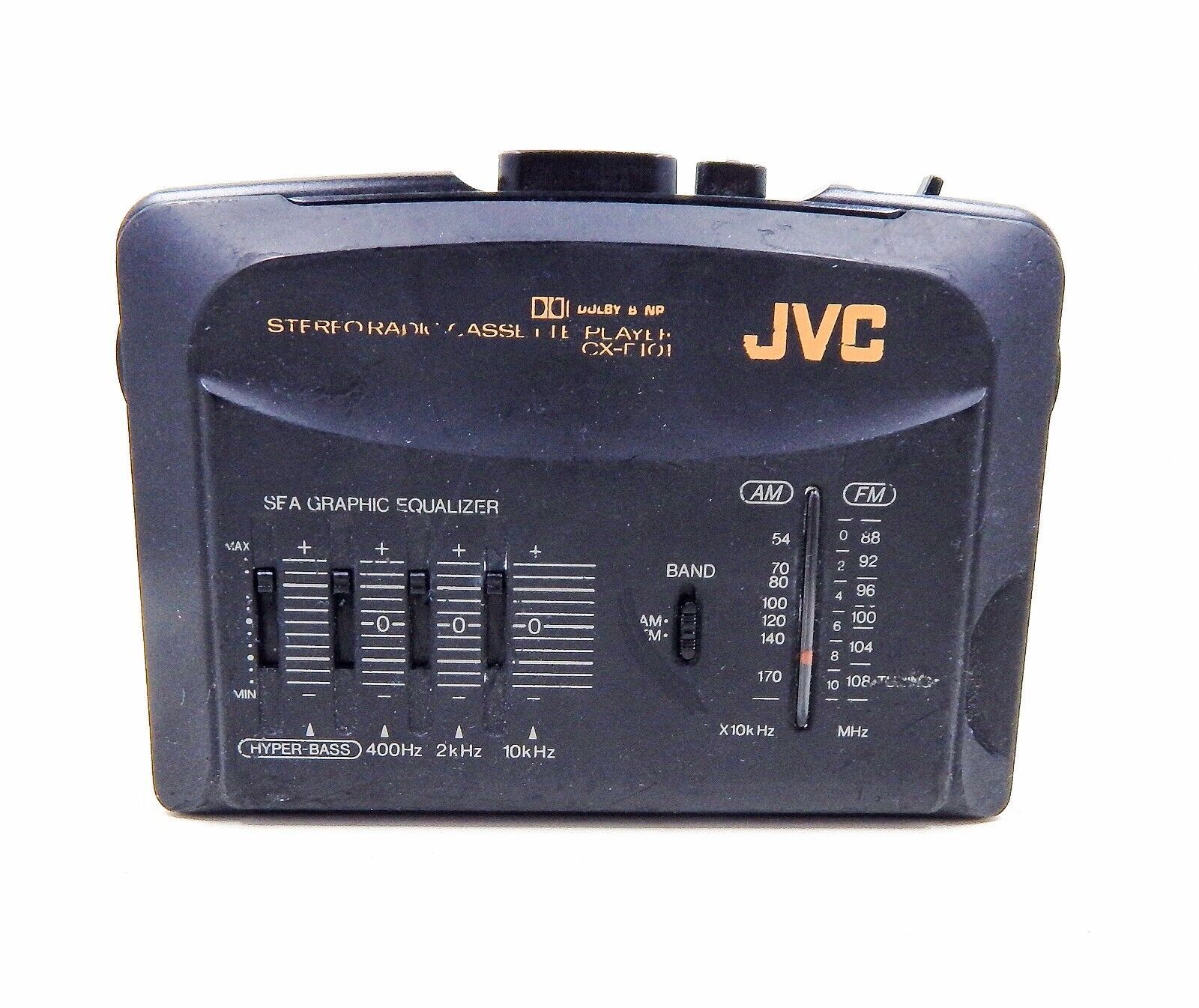 JVC CX-F101 Hyper-Bass Stereo Portable Radio Cassette Player Tested Working - £102.21 GBP
