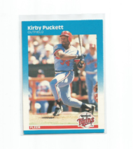 Kirby Puckett (Minnesota Twins) 1987 Fleer Baseball Card #549 - £2.33 GBP