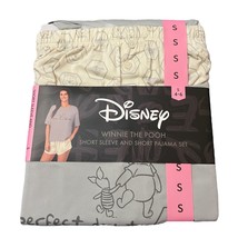 Disney Womens Size Small 4 6 Winnie the Pooh 2-Piece Short Sleeve Pajama... - $19.75