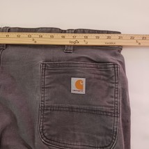 CARHARTT Men's 42x30 Gray DOUBLE KNEE FLEX Carpenter Pants CANVAS 102802-029 image 14