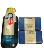 OCEAN Bath &amp; Body Works Cleansing Bar Soap 5 oz 2 Pack &amp; 3-in-1 Hair Fac... - $358.08 MXN