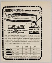 1964 Print Ad Silde Glimt Swedish Varberg Fishing Lures Johnson Minnepol... - $8.98