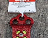 DMM Hitch Climber TRIPLE ATTACHMENT PULLEY Red - 1/2&quot; ROPE - 30KN - PUL1... - $59.99