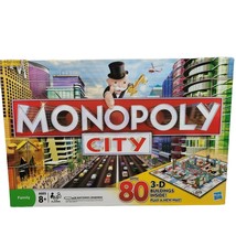 Monopoly City 3D Electronic Board Game by Hasbro 2009 Complete 3-D Buildings - £23.96 GBP