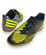 Adidas PREDATOR Indoor Soccer Shoes | Black Silver Yellow | Mens 8.5 - £51.55 GBP